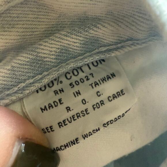 Vintage Western Rope Stitched Straight Jeans Sz 5 Cowgirl Rodeo Embroidered 90s - Picture 14 of 15